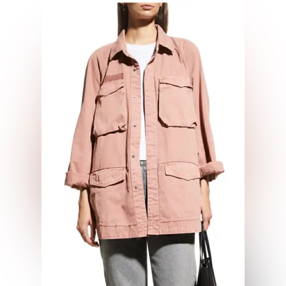 Pistola Brianna Oversized Utility Jacket in Clay Size Medium. NWT - Picture 2 of 9